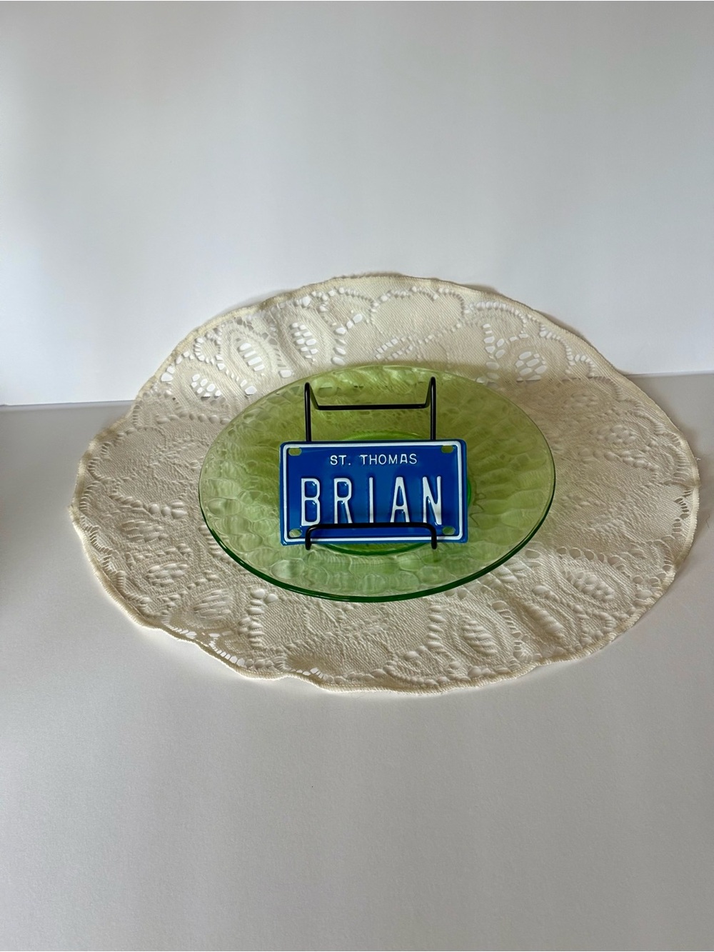 ⭐️ 3 for $15! NWT Mini St. Thomas Personalized Kids Name License Plate [BRIAN]